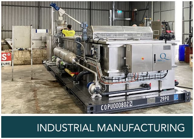 Industrial manufacturing water and wastewater treatment system