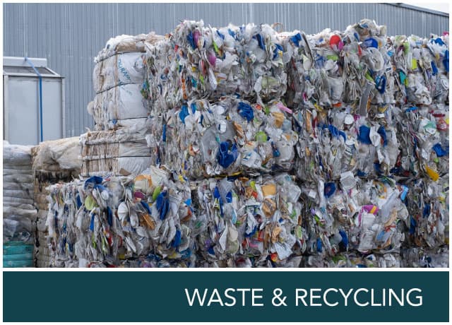 Waste and recycling water and wastewater treatment support