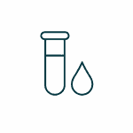 Sampling and analysis water treatment icon